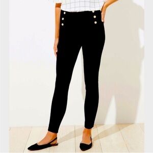 LOFT Black Marisa Sailor Trouser Dress Pants Size 8